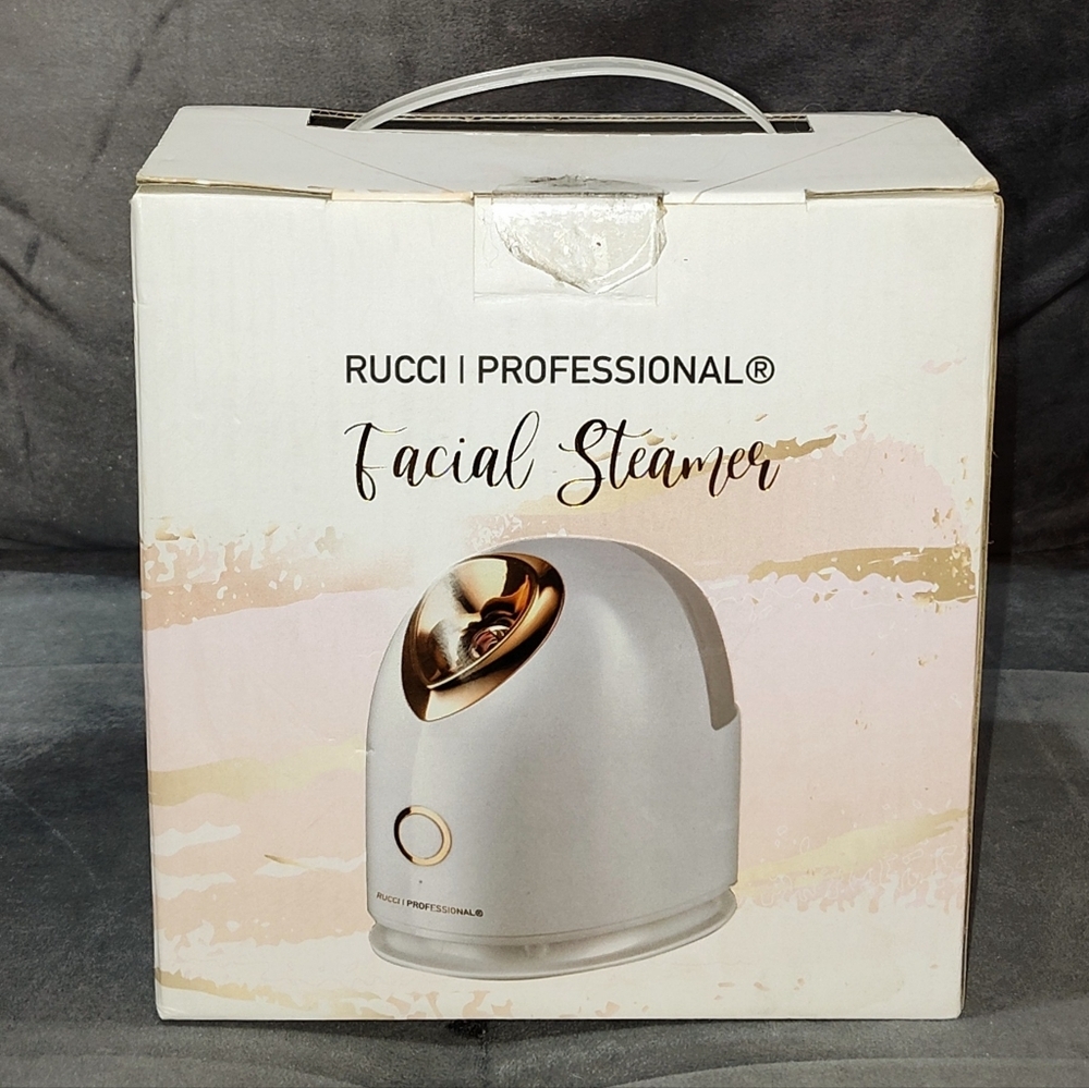 NEW RUCCI PROFESSIONAL FACIAL STEAMER WITH WATER TANK IN BOX FOR ALL SKIN TYPES